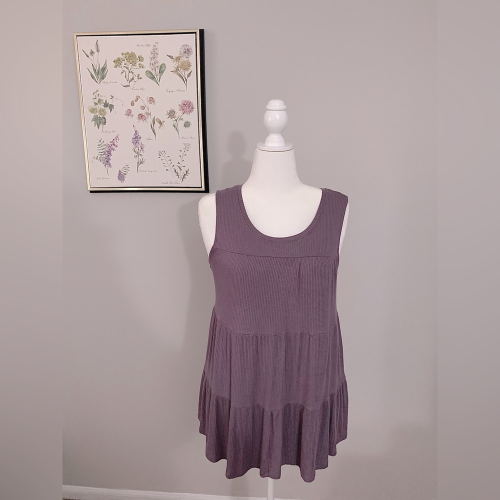 Simply Vera Purple Babydoll Tank (Medium)